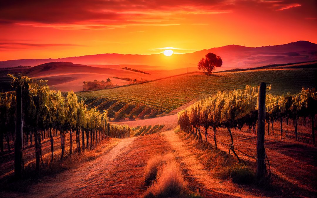 Sunset in Wine Country